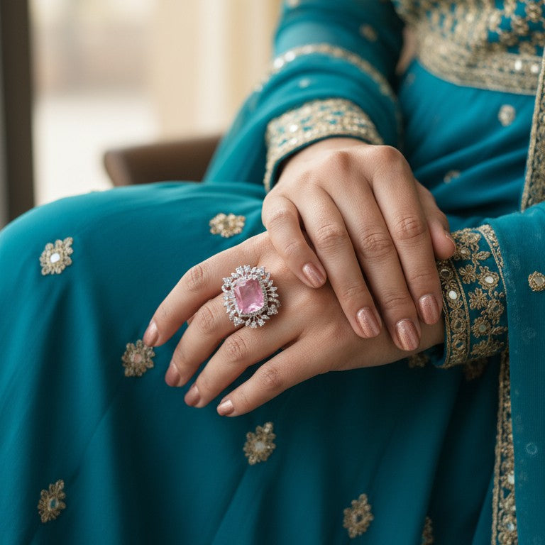 Rosé Royale Statement Ring