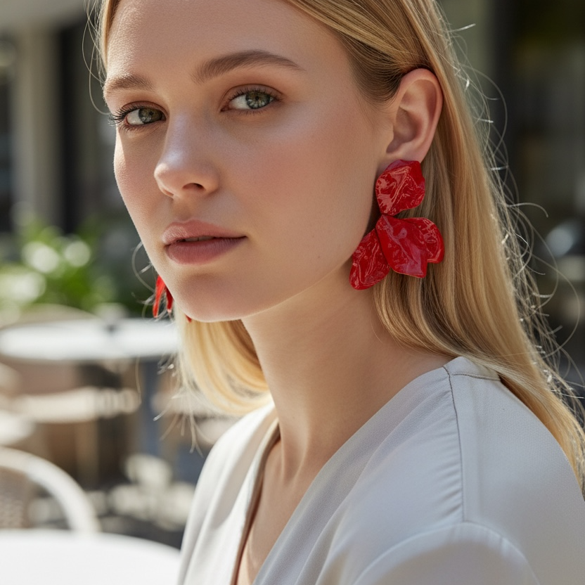 Roselle Bloom Earrings