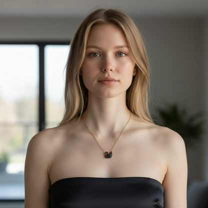 Swan Noir Necklace
