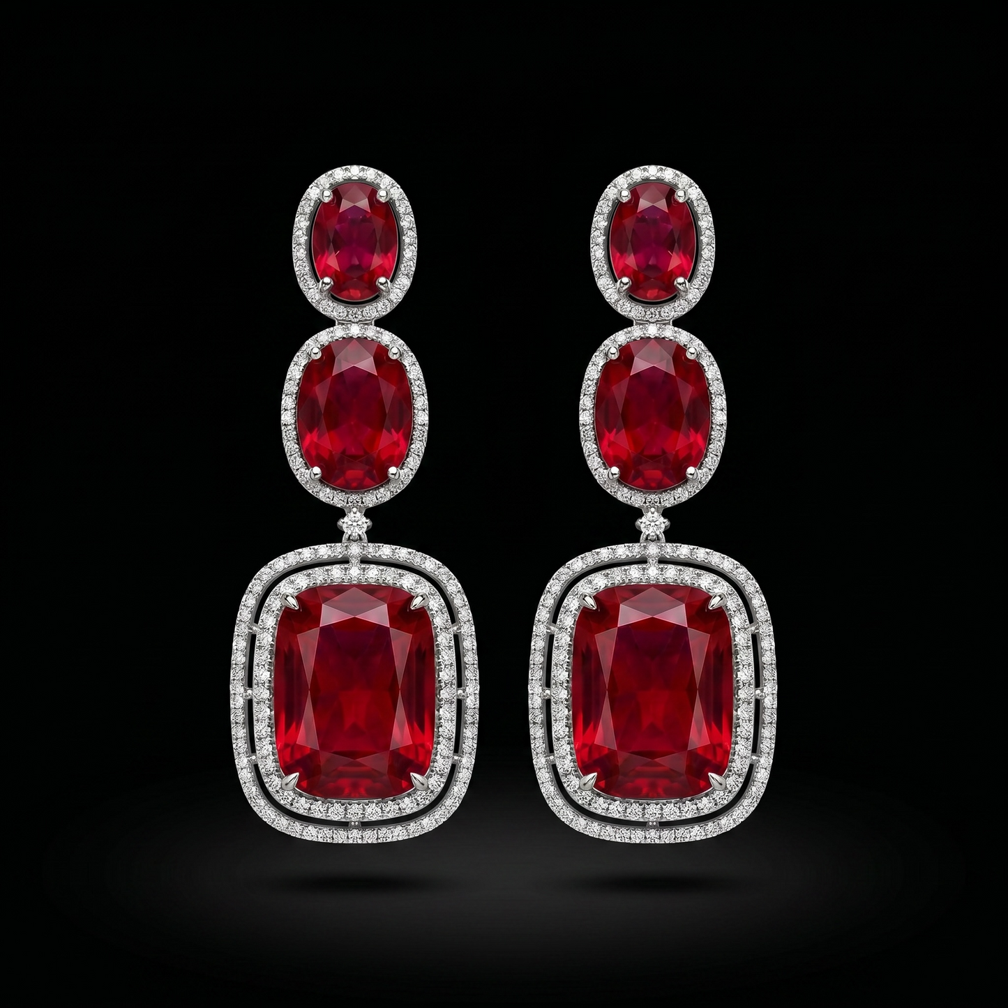 Crimson Elegance Jewelry Set