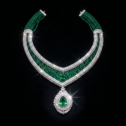 Emerald Royale Necklace Set