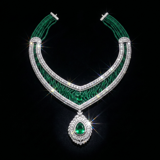 Emerald Royale Necklace Set