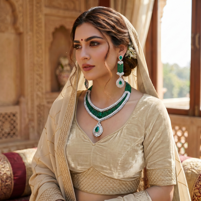 Emerald Royale Necklace Set