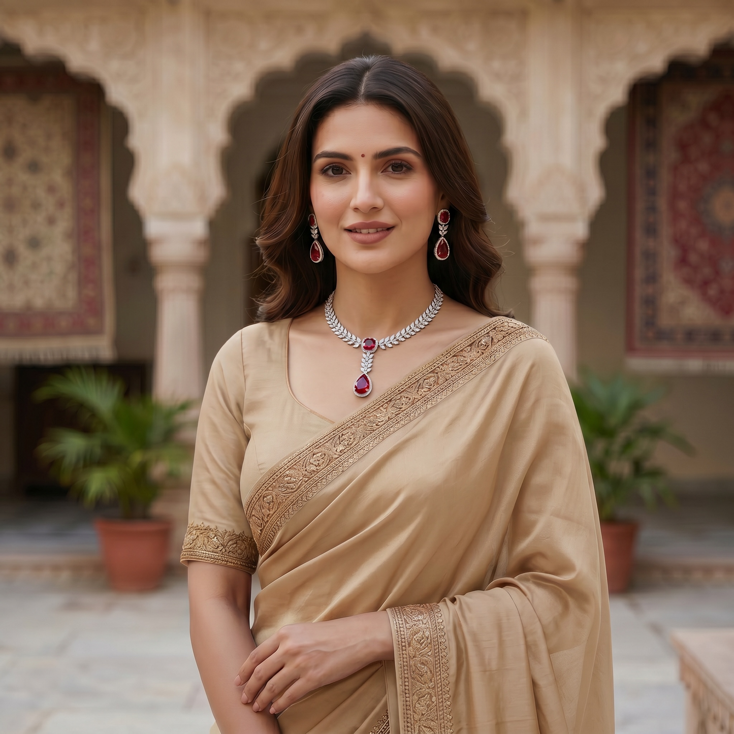 Burgundy Royale Jewelry Set