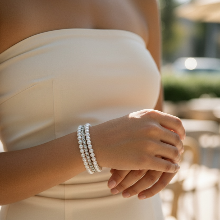 Trinity Pearl Bracelet