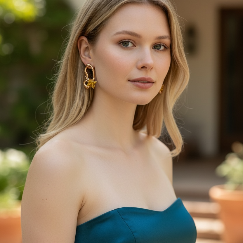 Amber Flutter Earrings