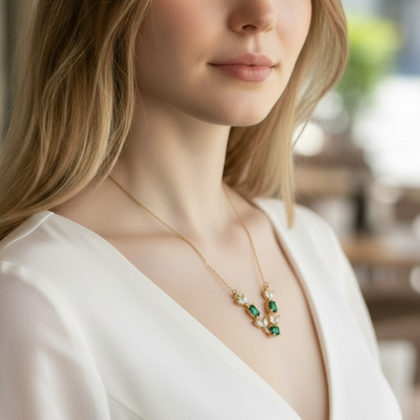Emerald Véra Necklace