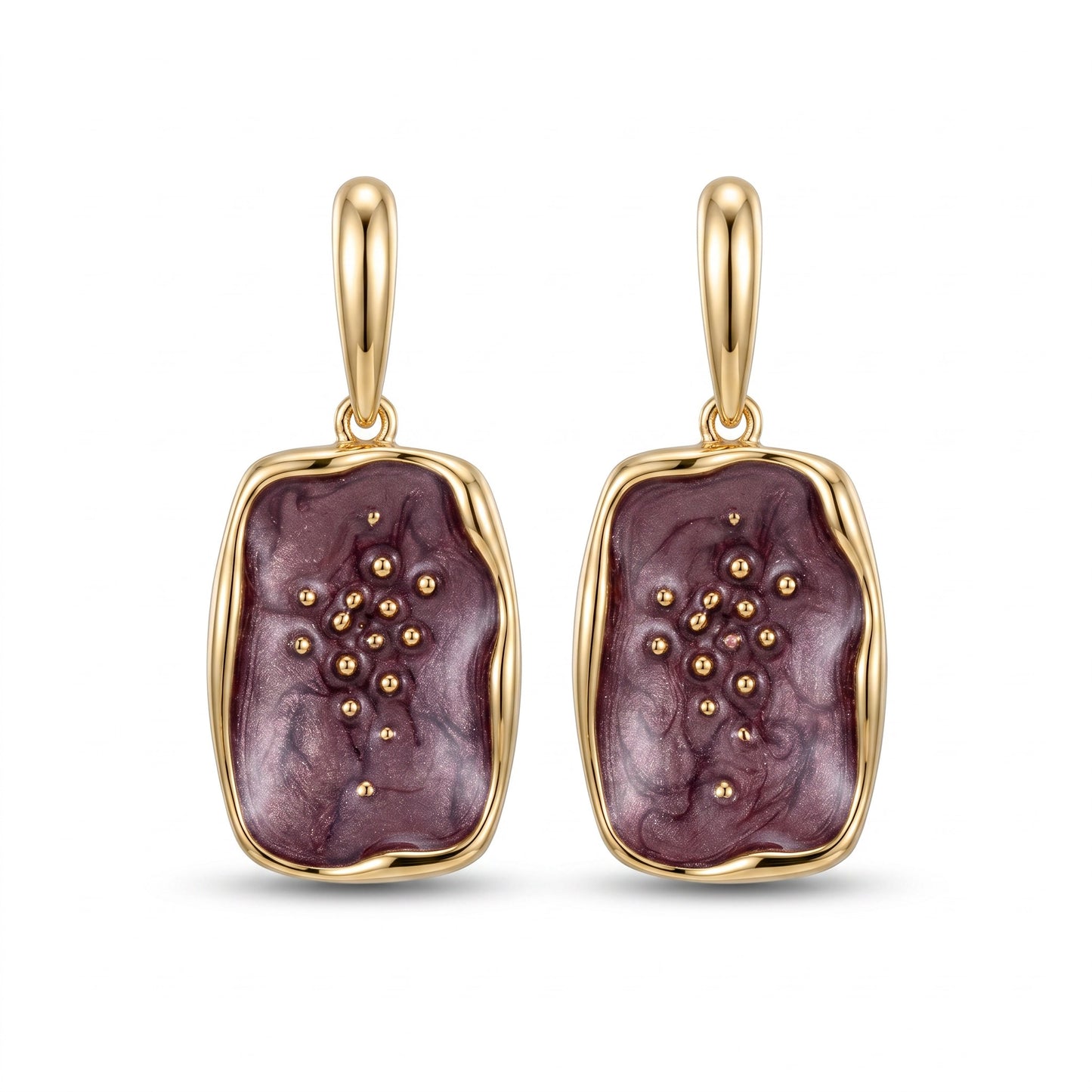 Amethyst Edge Earrings
