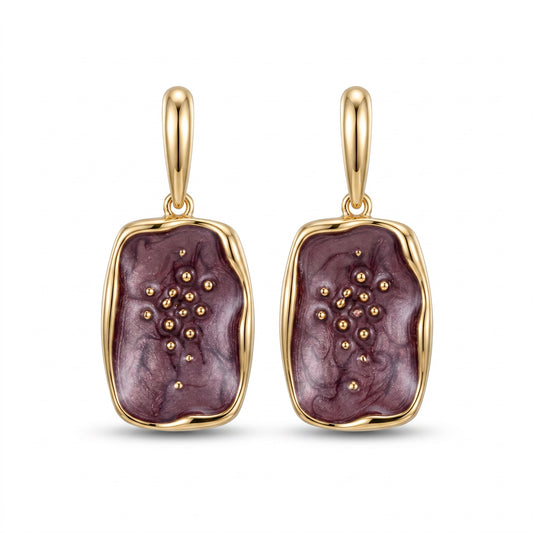 Amethyst Edge Earrings
