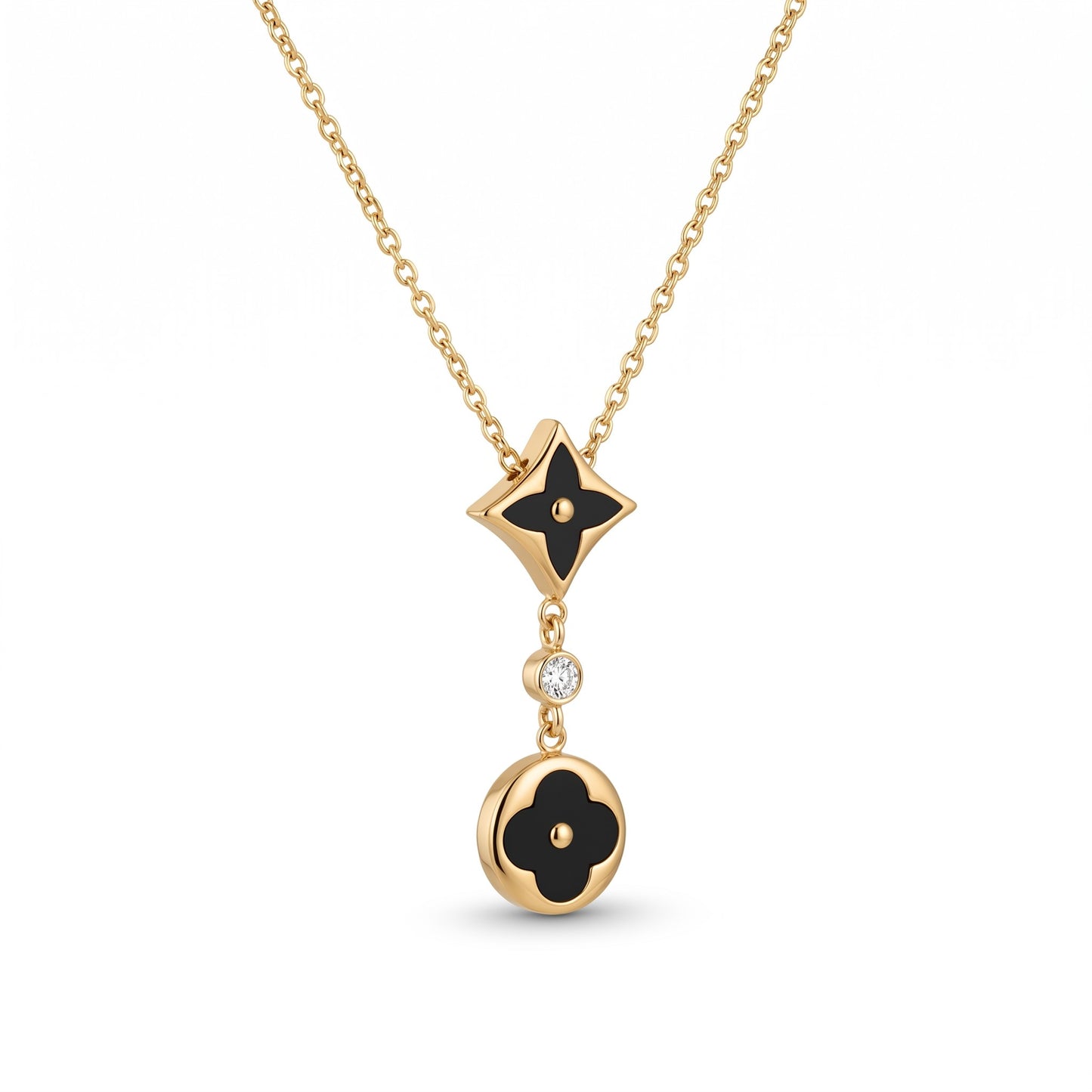 Noir Clover Necklace