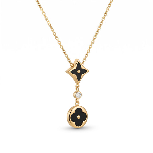 Noir Clover Necklace
