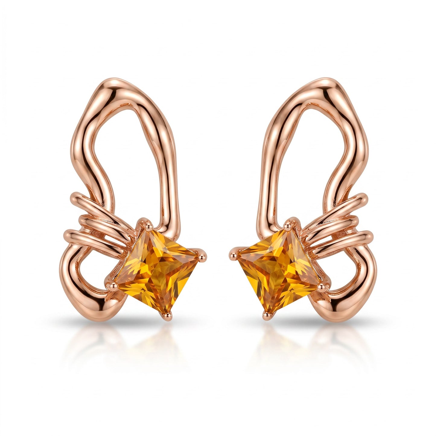 Amber Flutter Earrings