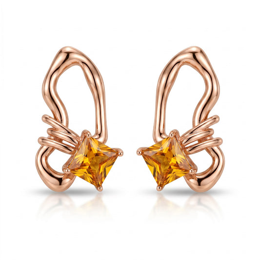 Amber Flutter Earrings