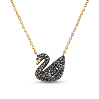 Swan Noir Necklace