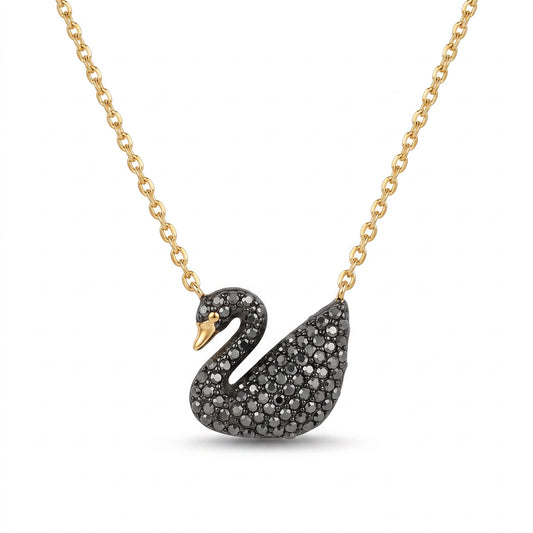 Swan Noir Necklace