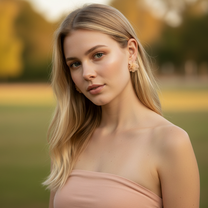Blush Petal Earrings