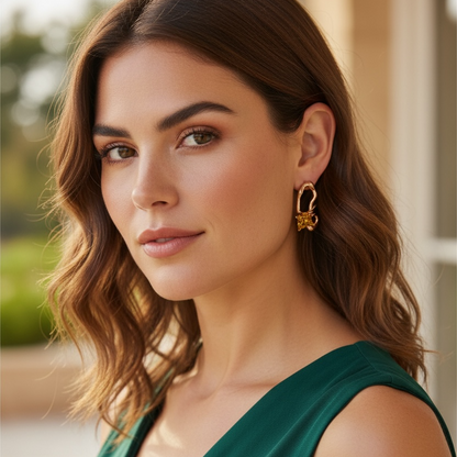Amber Flutter Earrings