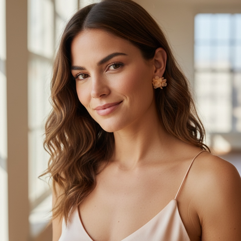 Blush Petal Earrings