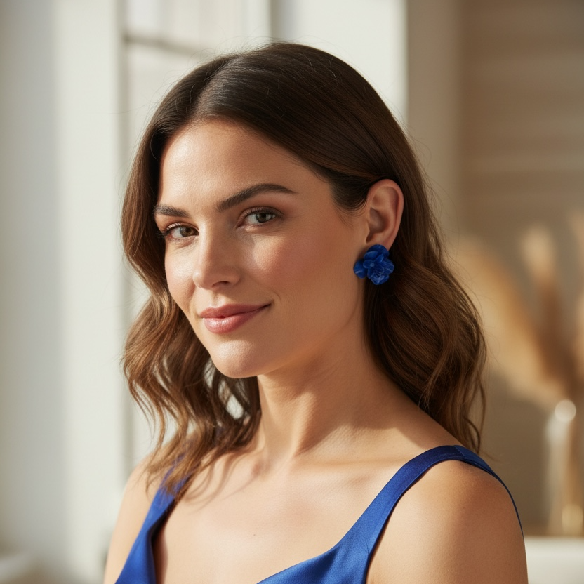 Sapphire Bloom Earrings