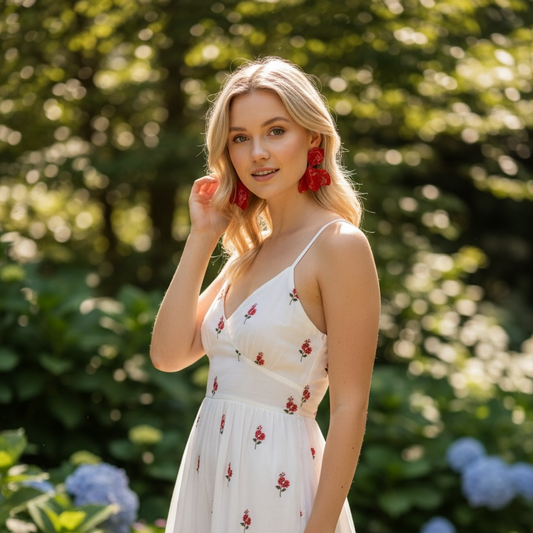 Roselle Bloom Earrings
