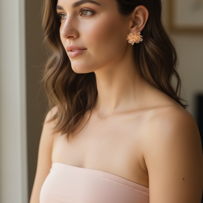Blush Petal Earrings