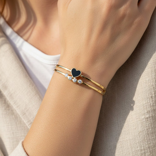 Noir Fleur Double Band