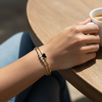 Noir Fleur Double Band
