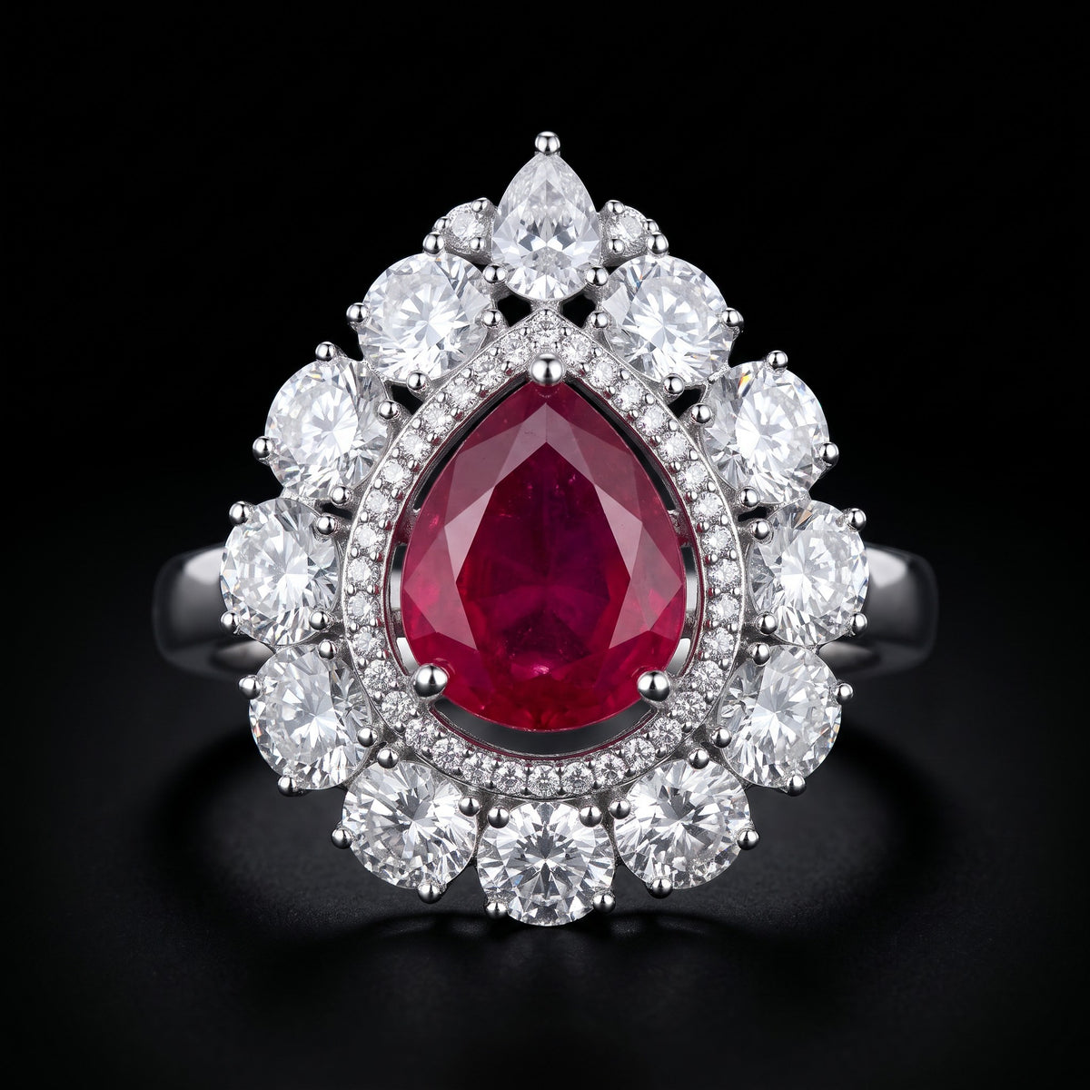 Ruby Teardrop Royale Ring